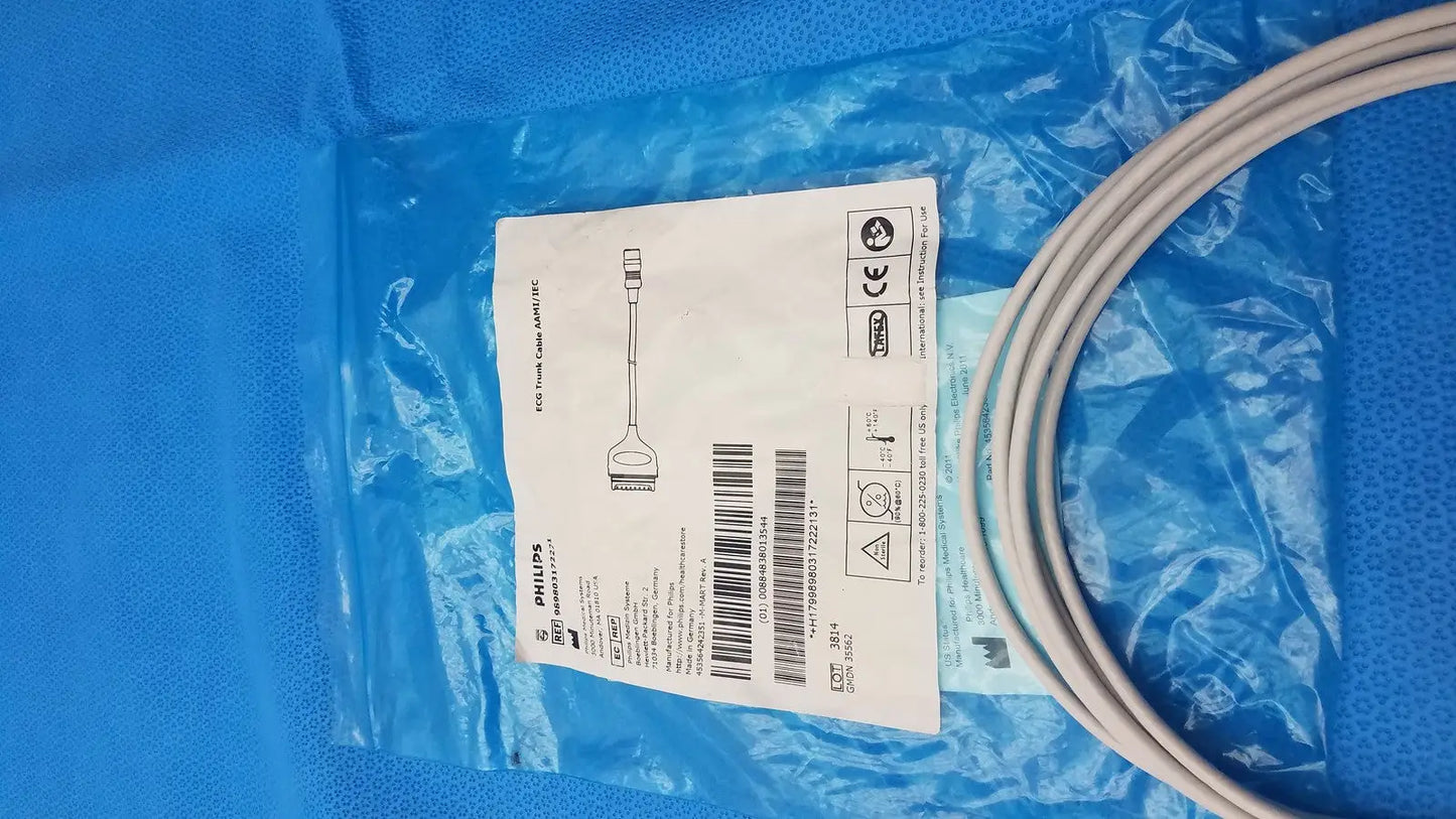 Philips ECG Trunk Cable – Patient Monitor Lead Wire – Medical Grade ECG Trunk Cable, second-hand product photo 2