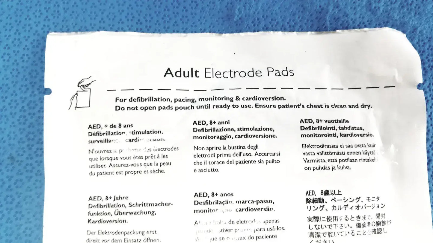 Philips Electrode Pad Adult 8Y+ Instructional Use Only /Check EXP Date Y1111G-03 Electrode Pad, as-is (for parts) product photo 8