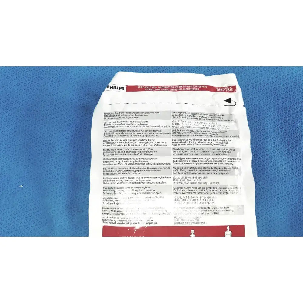 Philips Electrode Pads Adult/child plus ≥10 y Instructional Use /Check EXP Date Electrode Pads, as-is (for parts) product photo 9