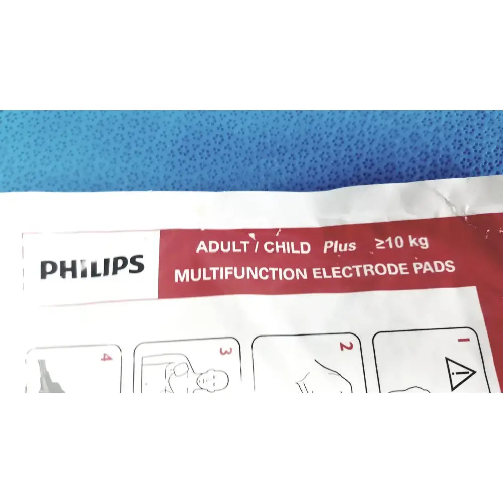 Philips Electrode Pads Adult/child plus ≥10 y Instructional Use /Check EXP Date Electrode Pads, as-is (for parts) product photo 5