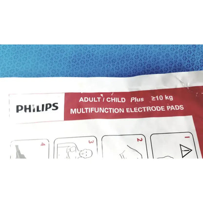 Philips Electrode Pads Adult/child plus ≥10 y Instructional Use /Check EXP Date Electrode Pads, as-is (for parts) product photo 5