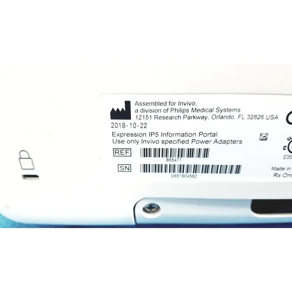 Philips Expression IP5 Information Portal Display Monitor Ref 865471 Patient Monitoring Display, as-is (for parts) product photo 7