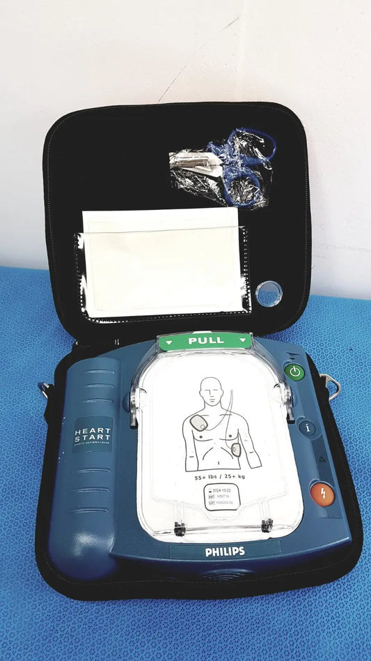 Reuse Medical Philips HeartStart HS1 OnSite AED M5071A with Pads – Automated External Defibril Defibrillators, AED Pads & Batteries, second-hand product photo 1