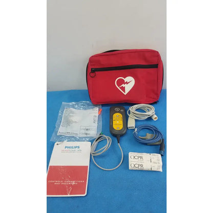 Philips Heartstart MRx Q-CPR Meter With Accessories and Bag CPR Feedback Meter, second-hand product photo 1