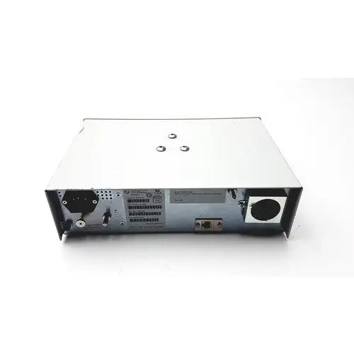 Back side of silver metallic philips intellivue g5 m1019a anesthesia gas monitor module with multiple ports and ventilation slots