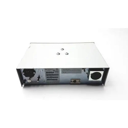 Back side of silver metallic philips intellivue g5 m1019a anesthesia gas monitor module with multiple ports and ventilation slots