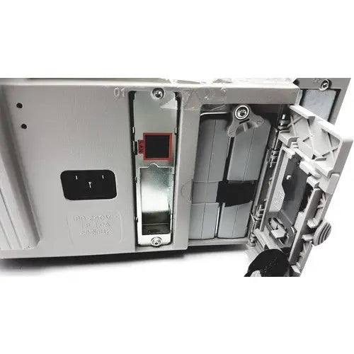 Gray plastic power supply unit with visible red circuit board and metallic connectors for philips intellivue m4605a mp30