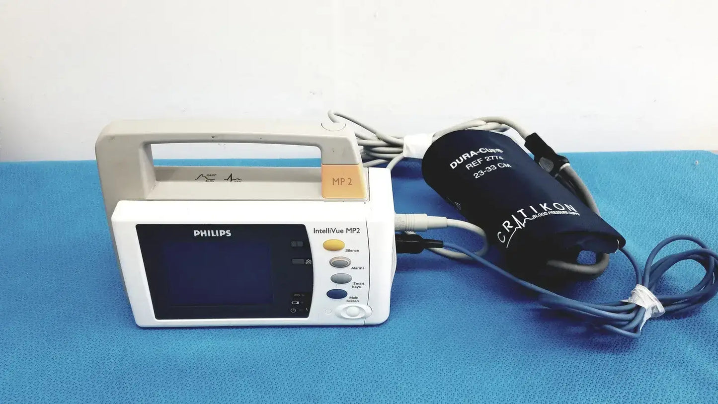 Philips IntelliVue MP2 Patient Monitor with Blood Pressure Cuff, 23-33cm 2774 Patient Monitor, second-hand product photo 4
