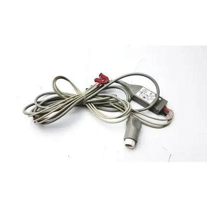 Gray coiled cable with red connectors and labeled gray housing for philips intellivue mp30 m4605a medical monitor stand