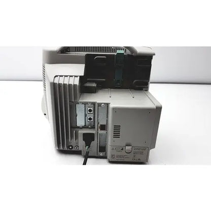 Gray plastic philips intellivue mp50 patient monitor showing internal circuit board and side ventilation slats