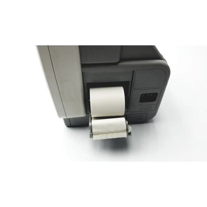 Gray and silver industrial barcode printer with thermal paper rolls for philips intellivue mp5sc touch screen patient monitor