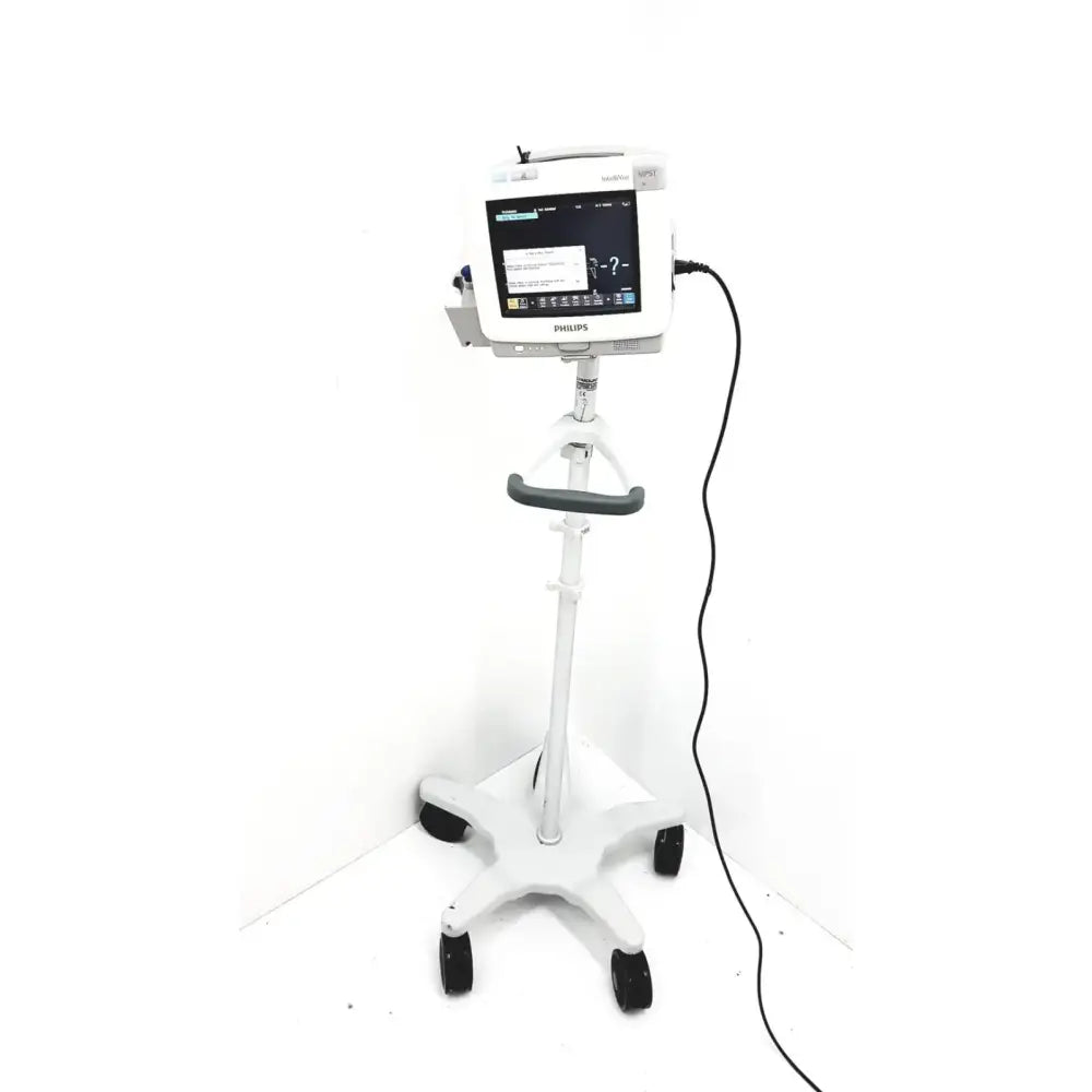 Reuse Medical Philips IntelliVue MP5T Patient Monitor w/ Rolling Stand Patient Monitors, second-hand product photo 1