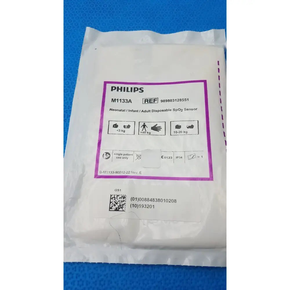 Philips M1131A SpO2 Sensor Disposable Adult/Pediatric – Pulse Oximeter Use Pulse Oximeter Sensor, second-hand product photo 5
