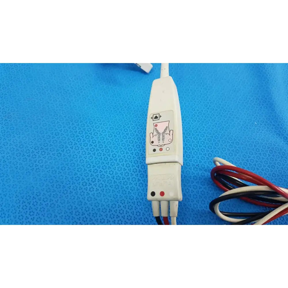 Philips M1671A 3-Lead ECG/EKG Trunk Cable with Grabber Clip Leads ECG Trunk Cable, second-hand product photo 4