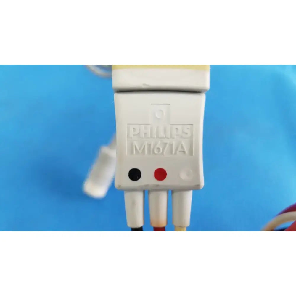 PHILIPS M1671A ECG 3-Lead Set Grabber AAMI ICU Leadwire Cable ECG Leadwire Cable, second-hand product photo 6
