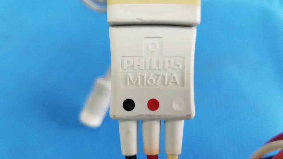 PHILIPS M1671A ECG 3-Lead Set Grabber AAMI ICU Leadwire Cable ECG Leadwire Cable, second-hand product photo 6