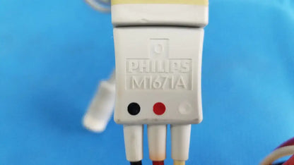 PHILIPS M1671A ECG 3-Lead Set Grabber AAMI ICU Leadwire Cable ECG Leadwire Cable, second-hand product photo 6