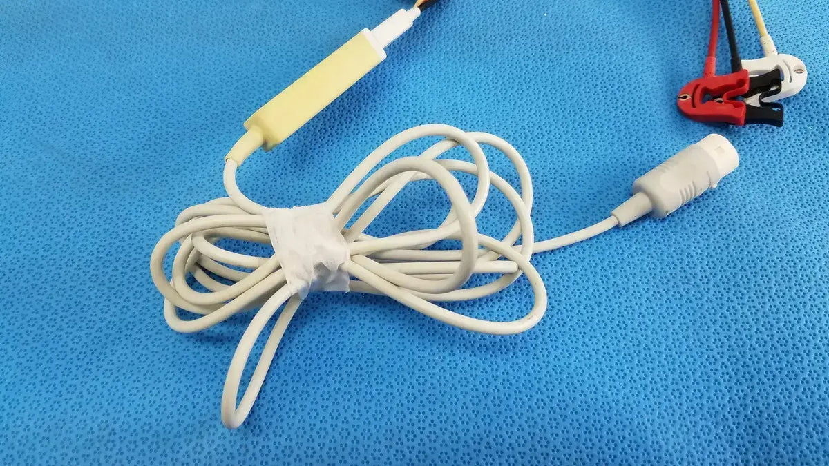 PHILIPS M1671A ECG 3-Lead Set Grabber AAMI ICU Leadwire Cable ECG Leadwire Cable, second-hand product photo 5
