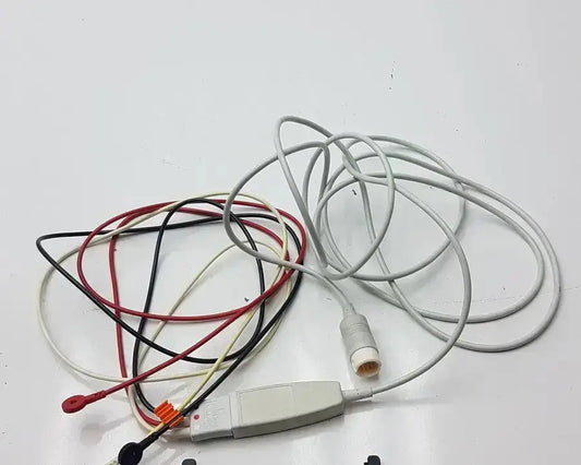 Philips - M1673A Cbl 3 Leadset Snap AAMI ICU leadset With Trunk Cable ECG Leadwire Set, as-is (for parts) product photo 1