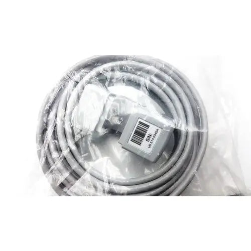 Gray coiled cable with white plug and gray connector in clear plastic packaging for philips m2501a mainstream etco2