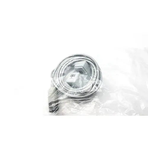Gray coiled usb cable with rectangular connector in clear plastic packaging for philips m2501a mainstream etco2 device