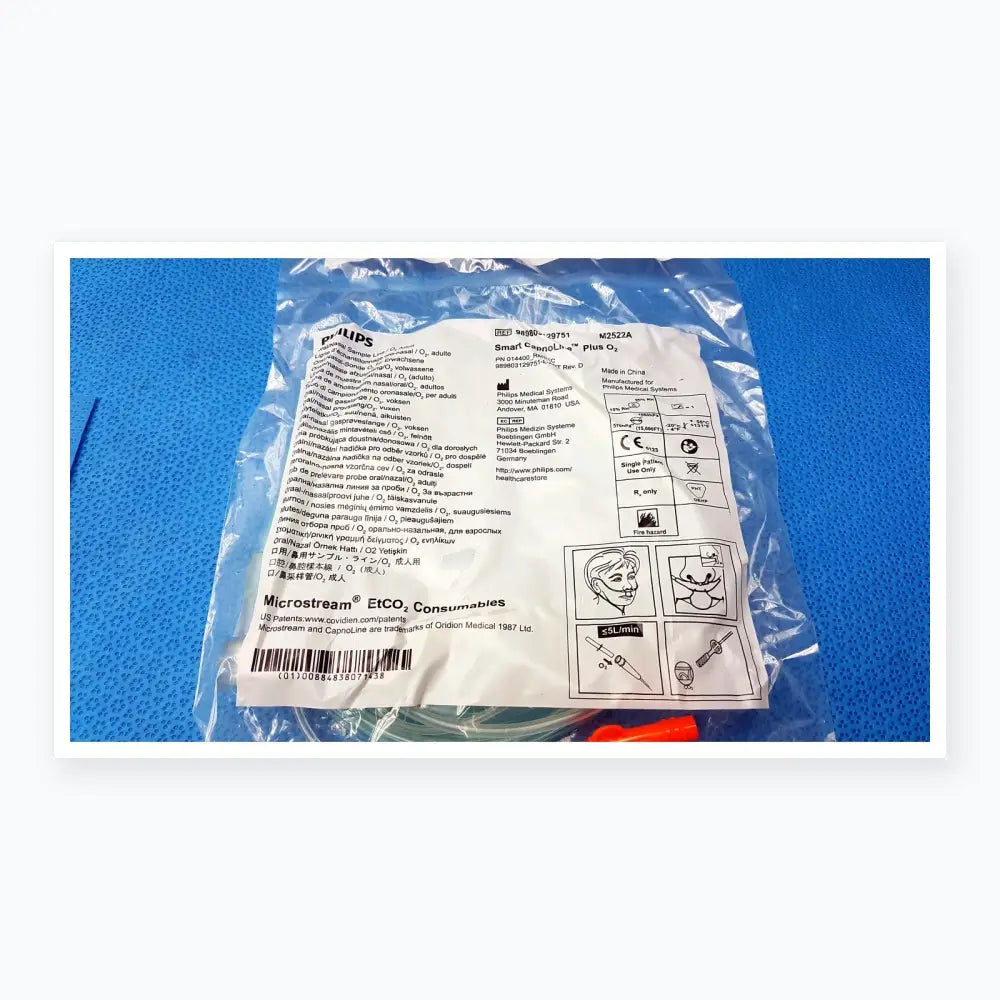 Philips M2522A Smart CapnoLine Plus O2 Nasal Cannula REF 989803129751 - Lot of 140