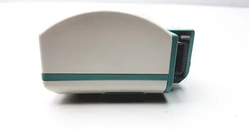 White and teal plastic philips m3001a a03 module device with curved top and rectangular base for electronic use