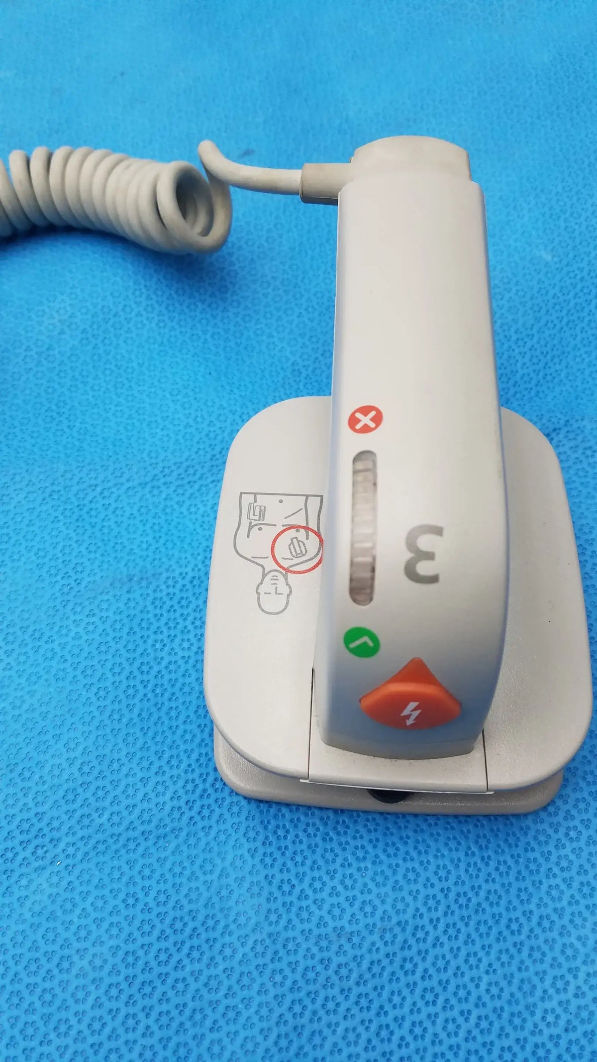 Philips M3543A Water Resistant External Hard Paddles External Hard Paddles, as-is (for parts) product photo 6