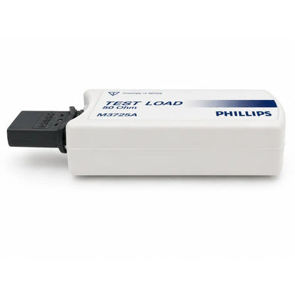 White philips m3725a test load with black 50 ohm connector made in mexico for defibrillator testing