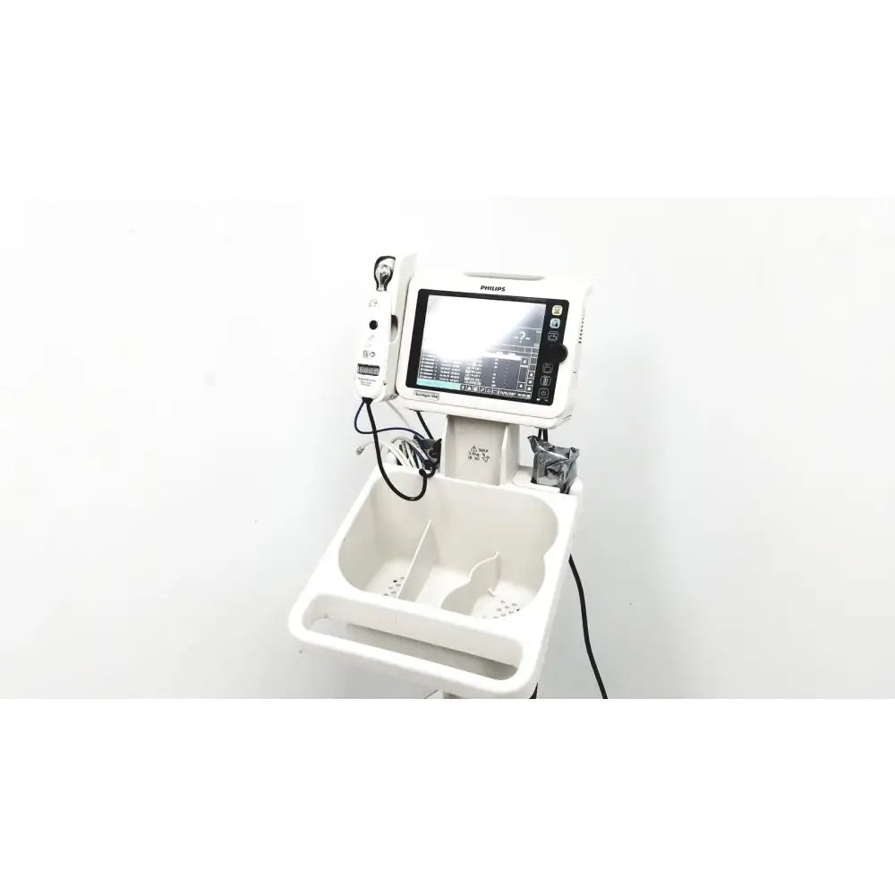 Reuse Medical Philips SureSigns VS4 Vital Signs 863283 with Temporal Scanner & Rolling Stand Patient Monitors, second-hand product photo 1