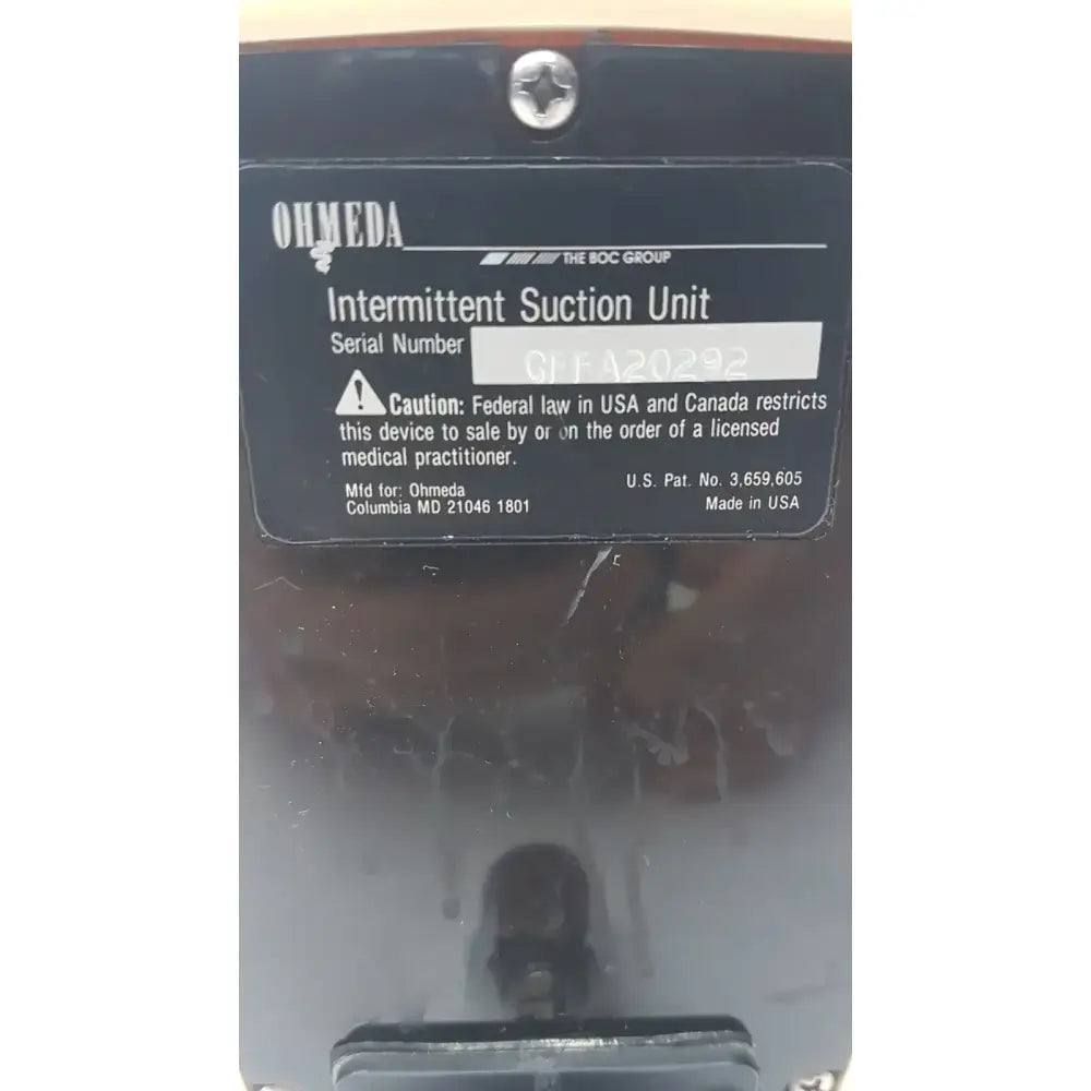 Phmeda Intermiittent Suctiion Unit GFFA20292 Intermittent Suction Unit, as-is (for parts) product photo 7
