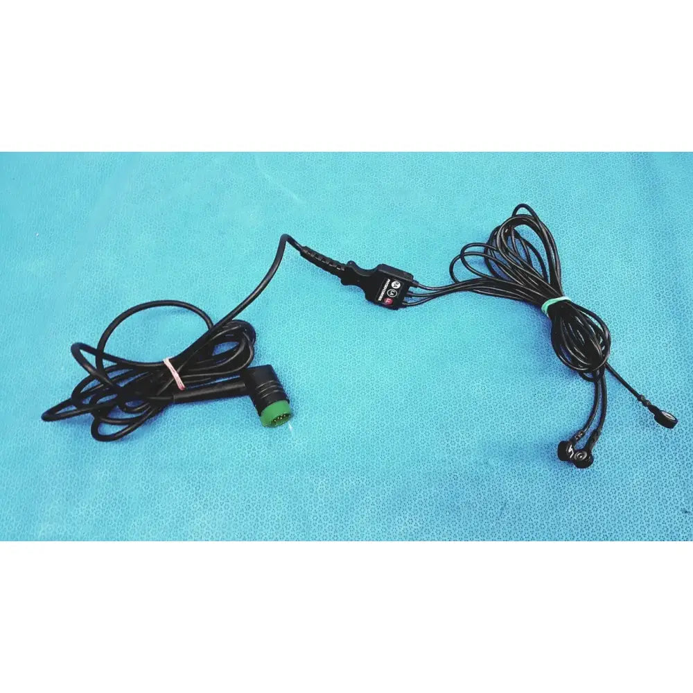 Physio-Control 3-Lead ECG Cable w/ Snap Electrodes & 10-Pin Connector ECG Cable, second-hand product photo 2