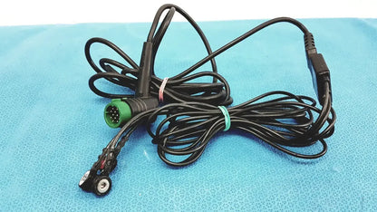 Physio-Control 3-Lead ECG Cable w/ Snap Electrodes & 10-Pin Connector ECG Cable, second-hand product photo 1