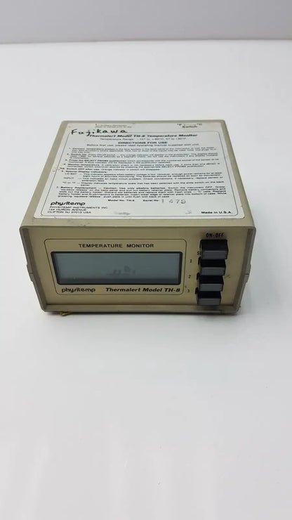 Physitemp Temperature Monitor Thermalert Model TH-8 Temperature Monitor, second-hand product photo 1