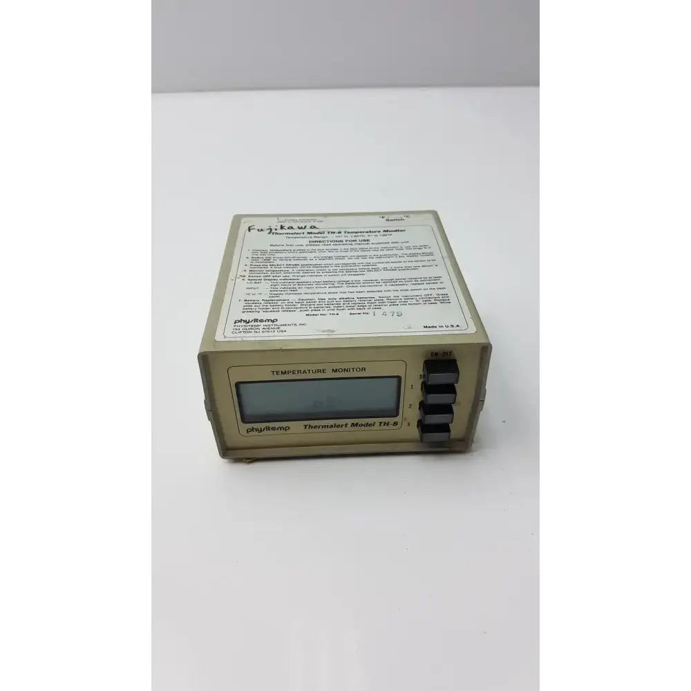 Physitemp Temperature Monitor Thermalert Model TH-8 Temperature Monitor, second-hand product photo 9