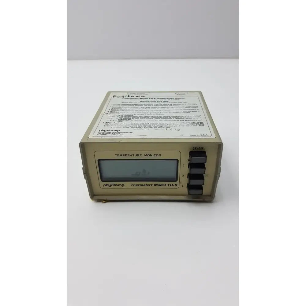 Physitemp Temperature Monitor Thermalert Model TH-8 Temperature Monitor, second-hand product photo 4