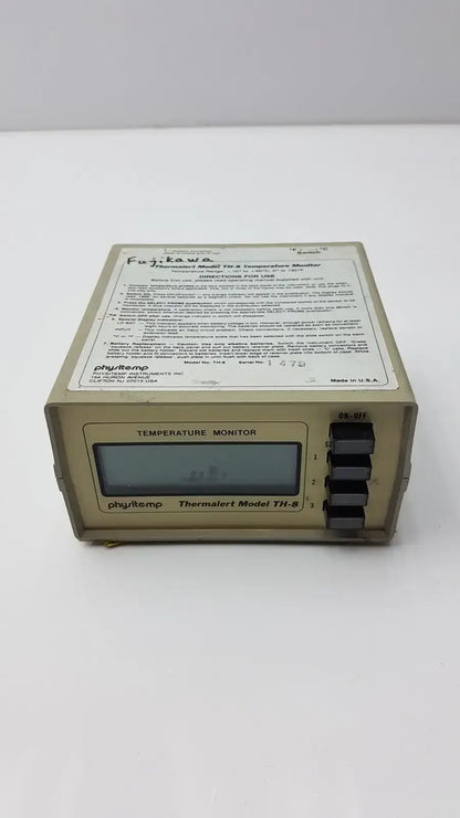 Physitemp Temperature Monitor Thermalert Model TH-8 Temperature Monitor, second-hand product photo 3