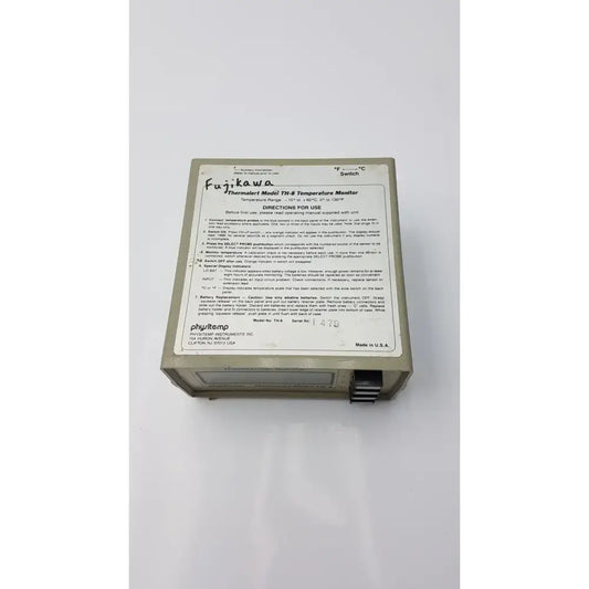 Physitemp Temperature Monitor Thermalert Model TH-8 Temperature Monitor, second-hand product photo 2