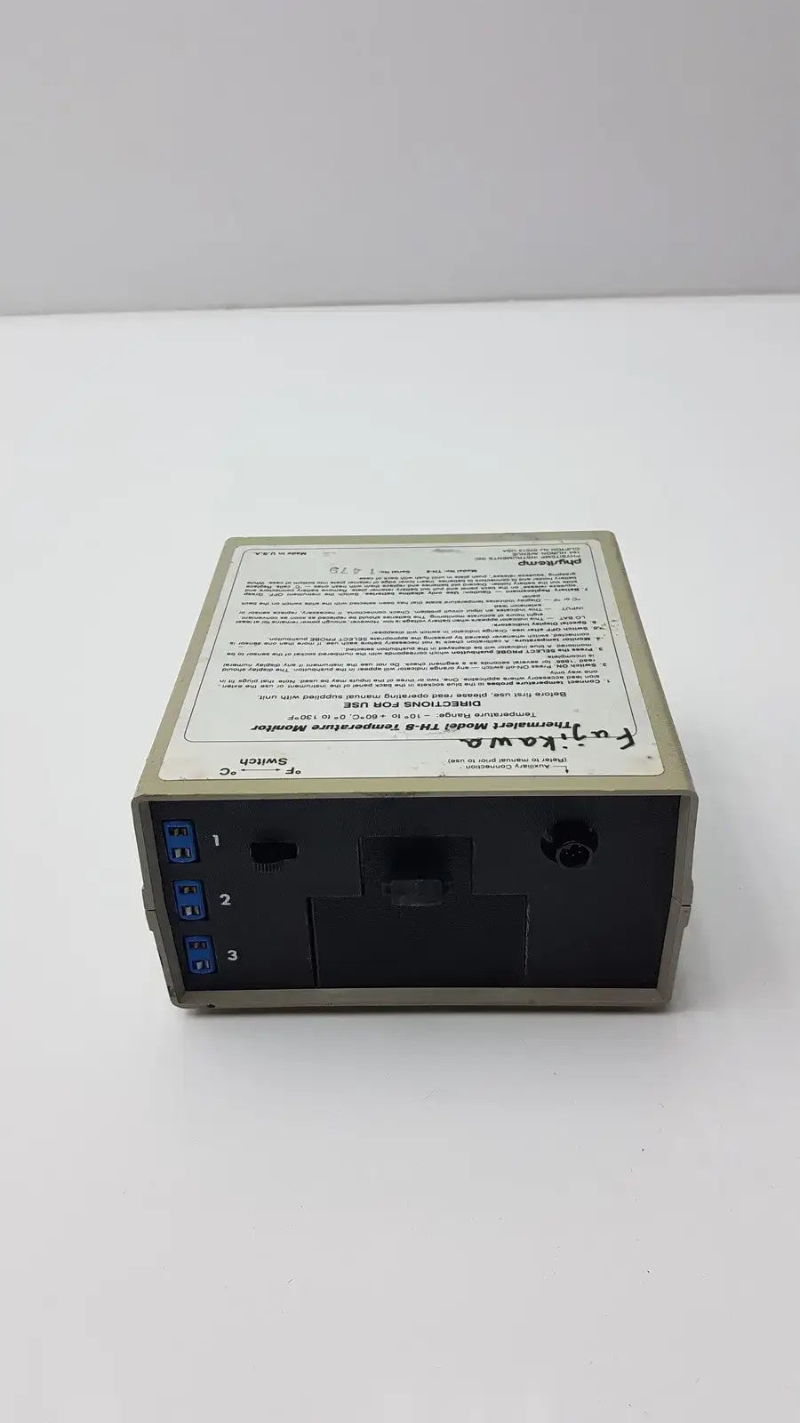 Physitemp Temperature Monitor Thermalert Model TH-8 Temperature Monitor, second-hand product photo 6