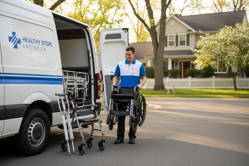 Reuse Medical team arranging equipment pickup