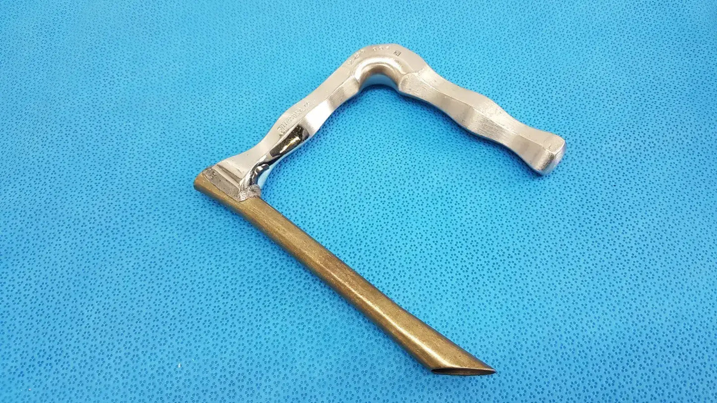 Pilling 522010 Holinger Adult Anterior Commissure Laryngoscope w/ Light Carrier Laryngoscope, second-hand product photo 6
