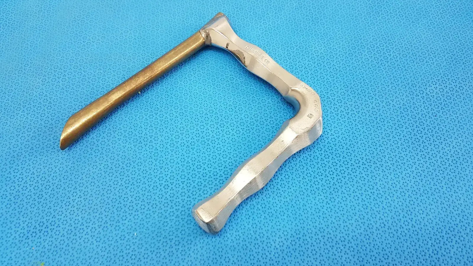 Pilling 522010 Holinger Adult Anterior Commissure Laryngoscope w/ Light Carrier Laryngoscope, second-hand product photo 5