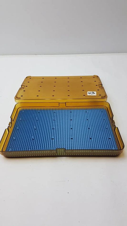 Reuse Medical Plastic Sterilization Tray With Silicone Finger Mat 071897.146 Sterilization Trays & Cases, second-hand product photo 1