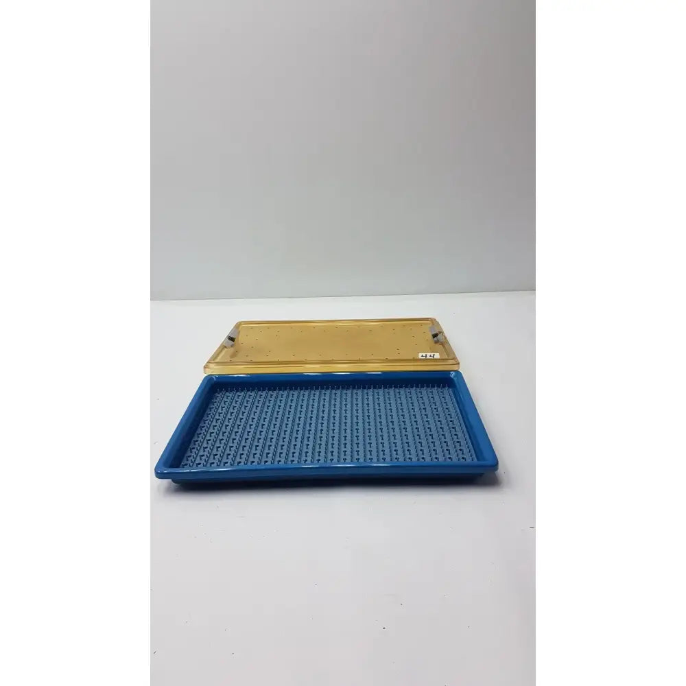 Reuse Medical Plastic Sterilization Tray With Silicone Finger Mat Sterilization Trays & Cases, second-hand product photo 1