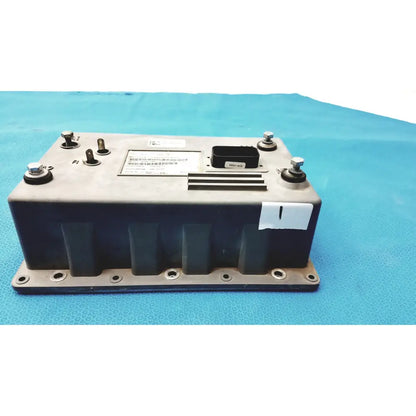 Gray and black polaris control module ecu ecm with metallic bolts label and ventilation slots for engine control unit
