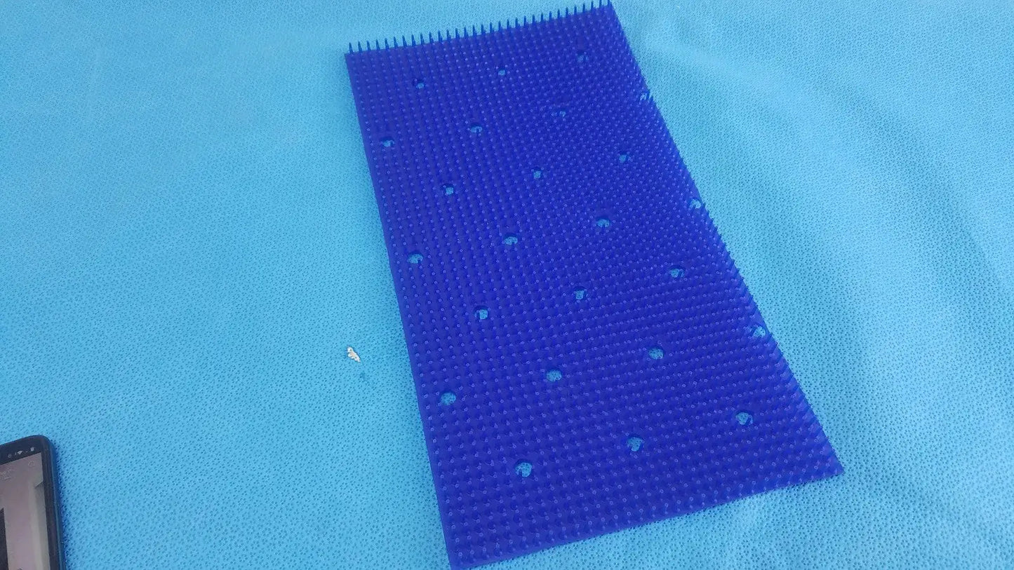 Reuse Medical PolyVac Blue Silicone Pin Sterilization Tray Mat Protective Liner Sterilization Trays & Cases, second-hand product photo 1