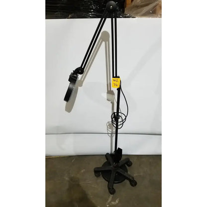 Reuse Medical Portable Magnifying Light Lamp AC110V/60Hz With Rolling Stand Lamps, as-is (for parts) product photo 1