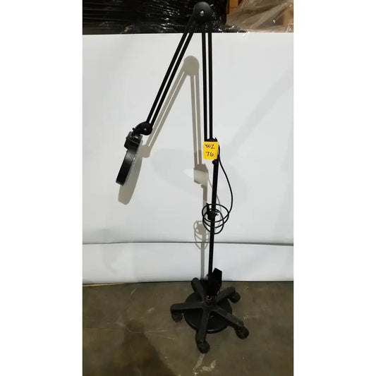 Reuse Medical Portable Magnifying Light Lamp AC110V/60Hz With Rolling Stand Lamps, as-is (for parts) product photo 1