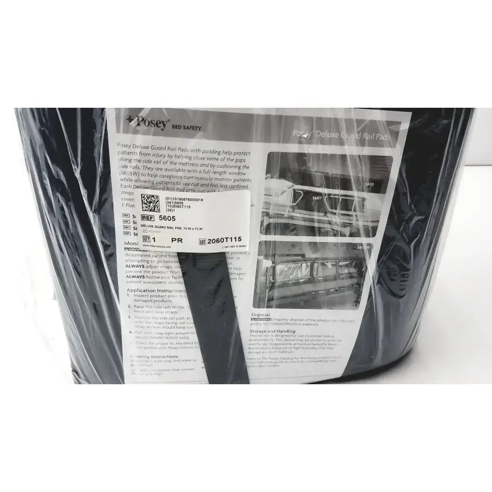 Posey Bed Safety 5605 Deluxe Guardrail Pad, 15 in x 72 in Guardrail Pad, new product photo 5