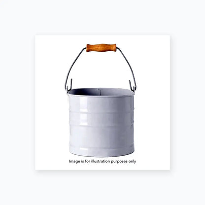 Powder-Coated Steel Utility Caddy with Wood Handle - Equipment Caddy